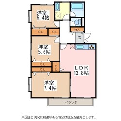 松本駅 バス15分  西筑摩下車：停歩5分 2階の物件間取画像